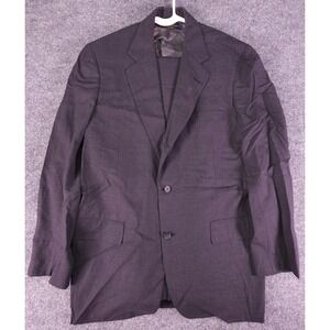 Brooks Brothers 346 Suit Mens 42L 36x33 Pants Charcoal Wool 346 2 Piece USA
